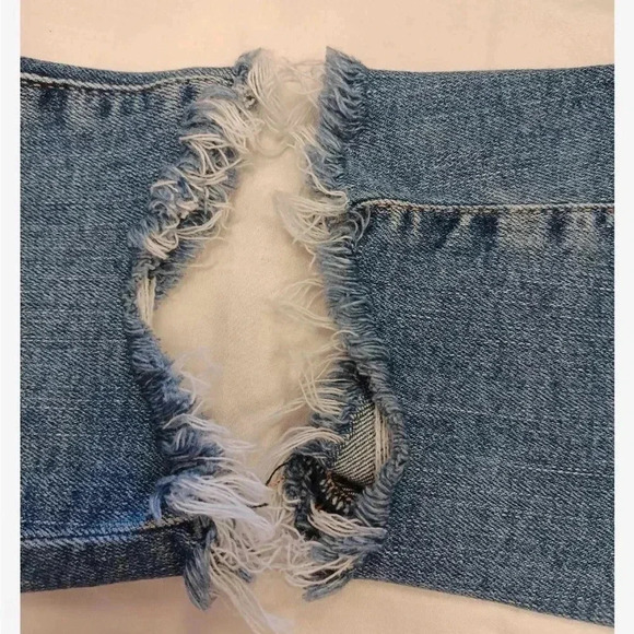 Mavi Tess High Rise Skinny Embroidery Raw Hem Jeans  Size 25 - Picture 10 of 13